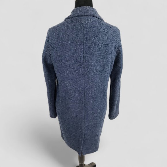 Set Urban Deluxe Women's Chunky Blue Knit Coat 6 - Picture 6 of 10